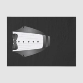 Bachelor Party Groomsman Team Groom zwarte tuxedo Tissuepapier