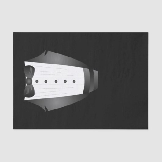 Bachelor Party Groomsman Team Groom zwarte tuxedo Tissuepapier (Voorkant)