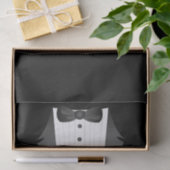 Bachelor Party Groomsman Team Groom zwarte tuxedo Tissuepapier (Geschenk)