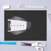 Bachelor Party Groomsman Team Groom zwarte tuxedo Tissuepapier (Craft)