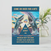 Bachelor Party- Haaien die op zoek zijn naar glanz Kaart (Staand voorkant)