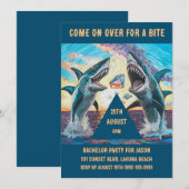 Bachelor Party- Haaien die op zoek zijn naar glanz Kaart (Voorkant / Achterkant)