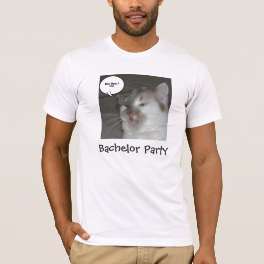 Bachelor Party Humor T-shirt (Voorkant)