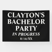 Bachelor Party in Progress Banner (Horizontaal)