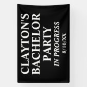 Bachelor Party in Progress Banner (Verticaal)