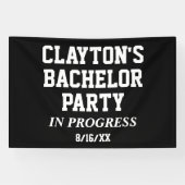 Bachelor Party in Progress Banner (Horizontaal)