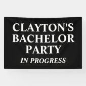 Bachelor Party in Progress Banner (Horizontaal)