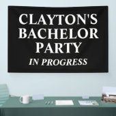 Bachelor Party in Progress Banner (Beurs)