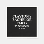 Bachelor Party in Progress Napkins Servet (Voorkant)