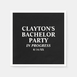 Bachelor Party in Progress Napkins Servet