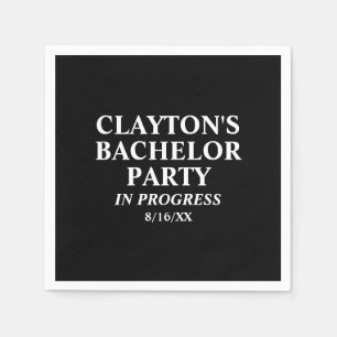 Bachelor Party in Progress Napkins Servet