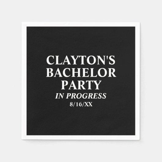 Bachelor Party in Progress Napkins Servet (Voorkant)