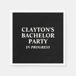Bachelor Party in Progress Napkins Servet