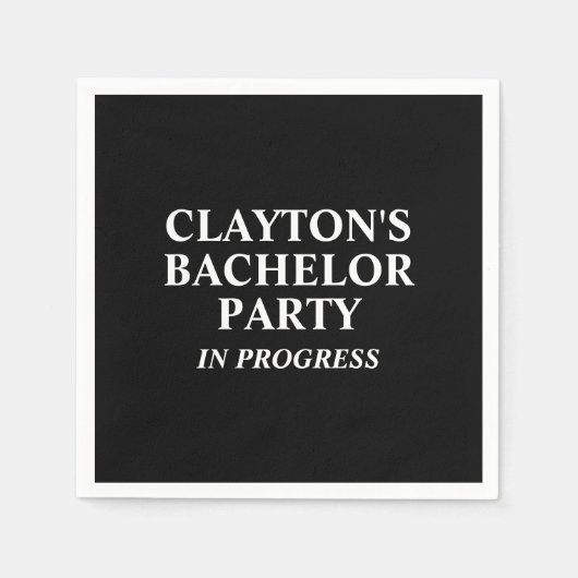 Bachelor Party in Progress Napkins Servet (Voorkant)
