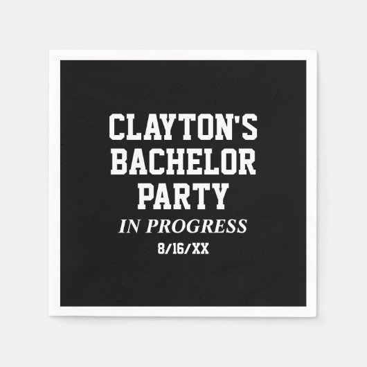 Bachelor Party in Progress Napkins Servet (Voorkant)