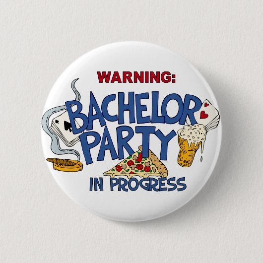 Bachelor Party in uitvoering Ronde Button 5,7 Cm (Voorkant)