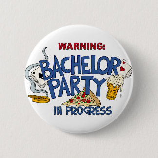 Bachelor Party in uitvoering Ronde Button 5,7 Cm