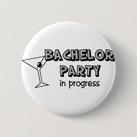Bachelor Party in uitvoering Ronde Button 5,7 Cm (Voorkant)