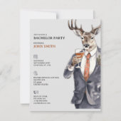 Bachelor Party Invitation Men Template Aankondiging (Voorkant)