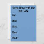 Bachelor Party Invitations Funny English Bulldog Kaart (Achterkant)
