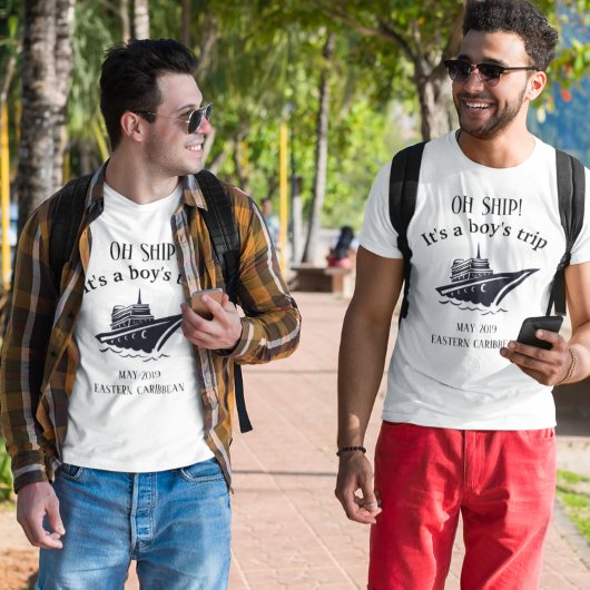 Bachelor Party Jongens Fooi Cruise Schip T-shirt