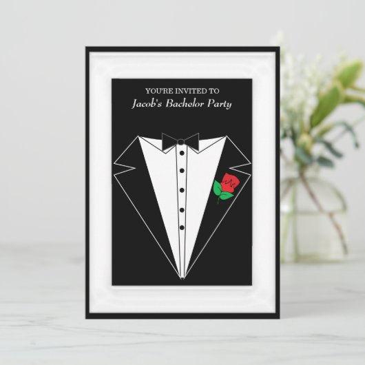 Bachelor Party Kaart (Staand voorkant)
