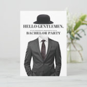 Bachelor Party Kaart (Staand voorkant)