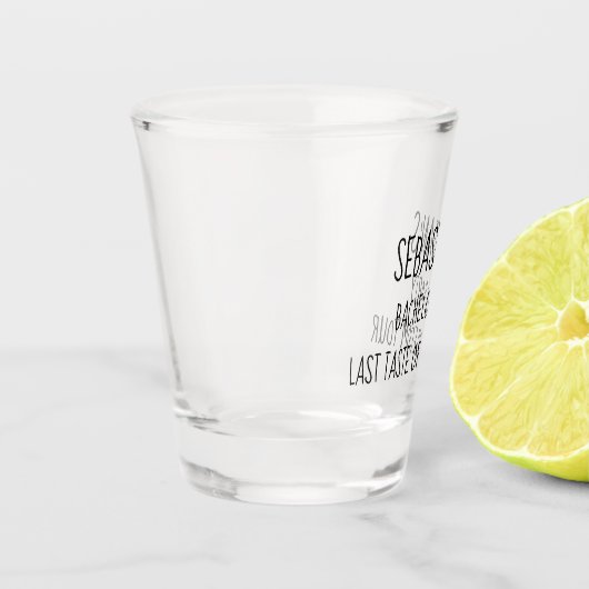 Bachelor Party Laatste Smaak van Vrijheid Geperson Shot Glas (Links)