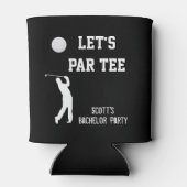 Bachelor Party Let's Par T-shirt Golfing Trip Blikjeskoeler (Achterkant)
