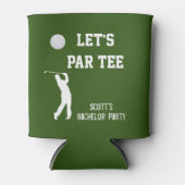 Bachelor Party Let's Par T-shirt Golfing Trip Blikjeskoeler (Voorkant)