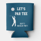 Bachelor Party Let's Par T-shirt Golfing Trip Blikjeskoeler (Voorkant)