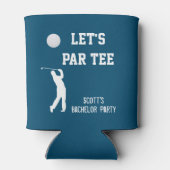 Bachelor Party Let's Par T-shirt Golfing Trip Blikjeskoeler (Achterkant)