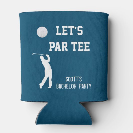 Bachelor Party Let's Par T-shirt Golfing Trip Blikjeskoeler (Achterkant)