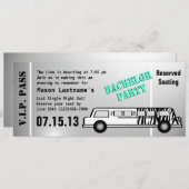 Bachelor Party Limo Pas Kaart (Voorkant / Achterkant)