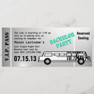 Bachelor Party Limo Pass Kaart