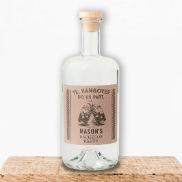Bachelor Party Liquor Bottle Labels Likeurfles Etiket