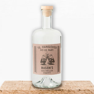 Bachelor Party Liquor Bottle Labels Likeurfles Etiket