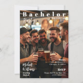 Bachelor Party Magazine Hoesje Kaart (Voorkant)