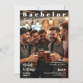 Bachelor Party Magazine Hoesje Kaart