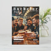 Bachelor Party Magazine Hoesje Kaart (Staand voorkant)