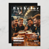 Bachelor Party Magazine Hoesje Kaart (Voorkant / Achterkant)