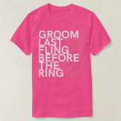 bachelor party mannen booze cruise gift 8 t-shirt (Design voorkant)