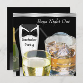 Bachelor Party Mannen jongens Night Out Drinken Tu Kaart (Voorkant / Achterkant)