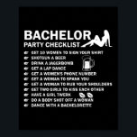 Bachelor Party Mannen Ondeugende Checklist Krijgen Poster<br><div class="desc">Bachelor Party Mannen Ondeugende Checklist Trouwen Bruidegom</div>
