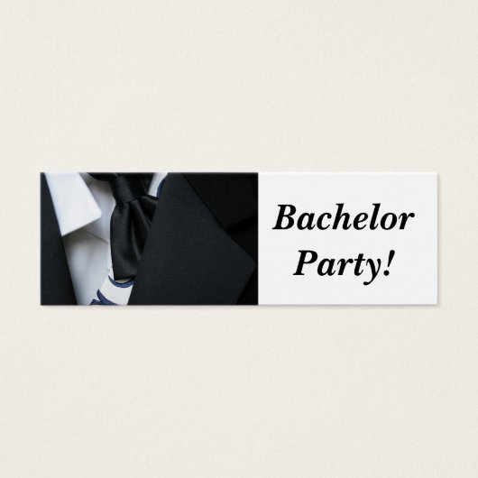 Bachelor Party Mini Visitekaartjes (Voorkant)
