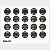 Bachelor Party Modern Wedding Favor Beer Cheers Ronde Sticker (Vel)
