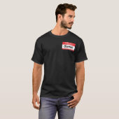 Bachelor Party Naam Tag Gift T-shirt (Voorkant volledig)