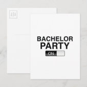 Bachelor Party on Uitnodiging Briefkaart (Voorkant / Achterkant)
