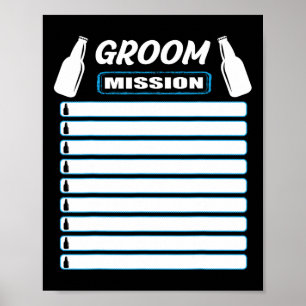 Bachelor Party Outfit Met Checklist - Bachelor Pa Poster