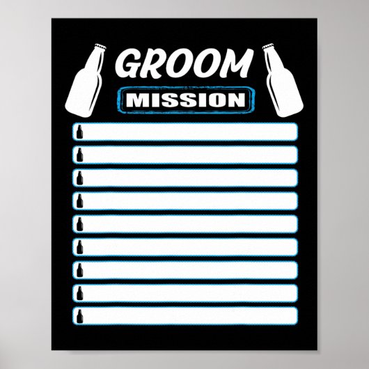 Bachelor Party Outfit Met Checklist - Bachelor Pa Poster (Voorkant)